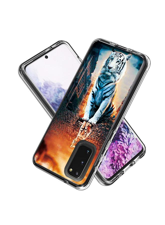 اس-توب جراب لهاتف Galaxy S20 2 في 1 قطعة + جراب واقٍ شفاف بنمط بطاقة TPU - Image 2