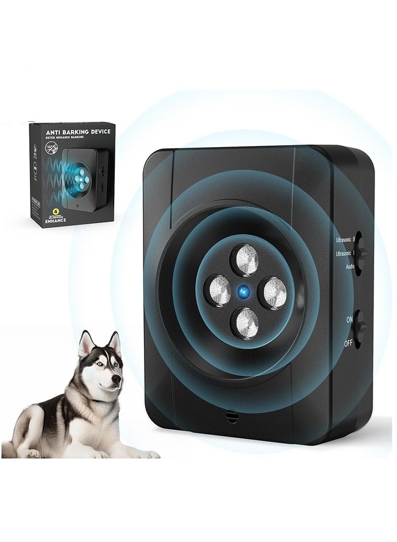 Furtey Anti Barking Device Ultrasonic Stop Dogs Barking Pet Gentle Anti Barking Device Dogs Training Easy to Use Automatic Ultrasonic Dog Mini Barking Control Devices for almost Dogs (Black) - Image 1