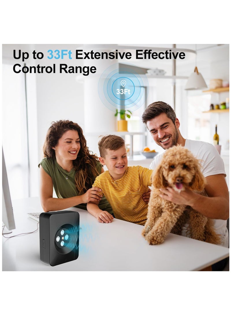 Furtey Anti Barking Device Ultrasonic Stop Dogs Barking Pet Gentle Anti Barking Device Dogs Training Easy to Use Automatic Ultrasonic Dog Mini Barking Control Devices for almost Dogs (Black) - Image 4