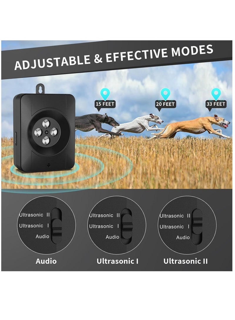 Furtey Anti Barking Device Ultrasonic Stop Dogs Barking Pet Gentle Anti Barking Device Dogs Training Easy to Use Automatic Ultrasonic Dog Mini Barking Control Devices for almost Dogs (Black) - Image 3