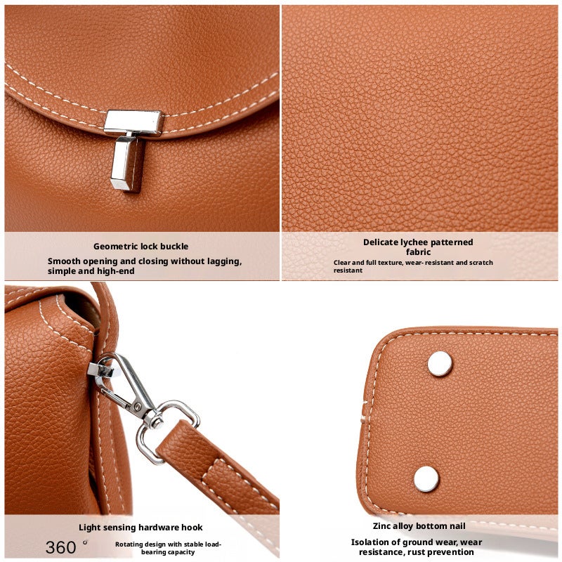 LEMON KOKO Vintage PU Crossbody Bag - Image 2