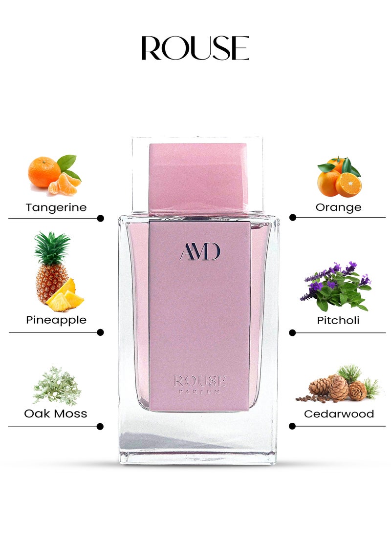 عطور ايه ام دي عطر بينك روز من AMD Perfumes للنساء - أو دو برفيوم، 100 مل  - Image 5