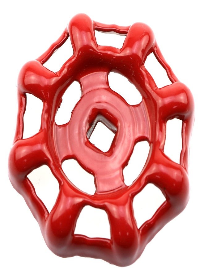 LUORNG Outside Faucet Round Wheel Handle Red Hose Bib Water Spigot 0.27 x 0.27 - Image 2