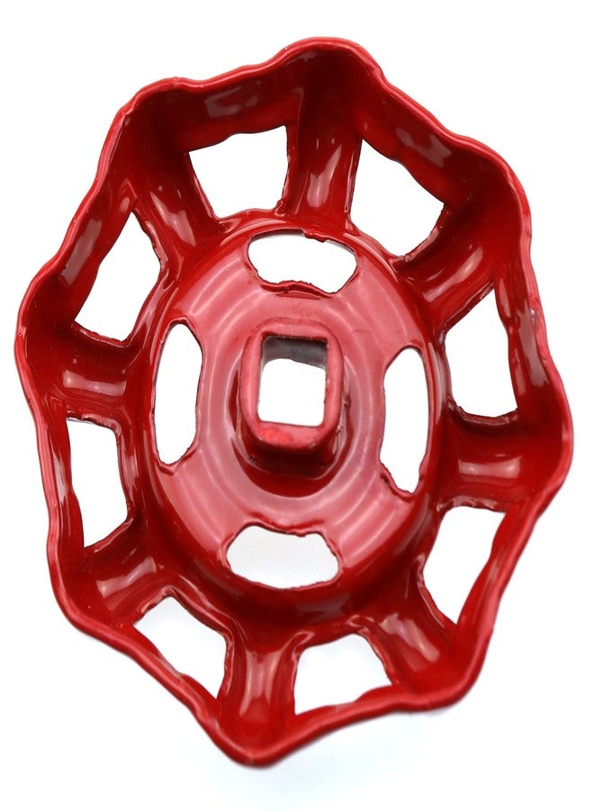LUORNG Outside Faucet Round Wheel Handle Red Hose Bib Water Spigot 0.27 x 0.27 - Image 4