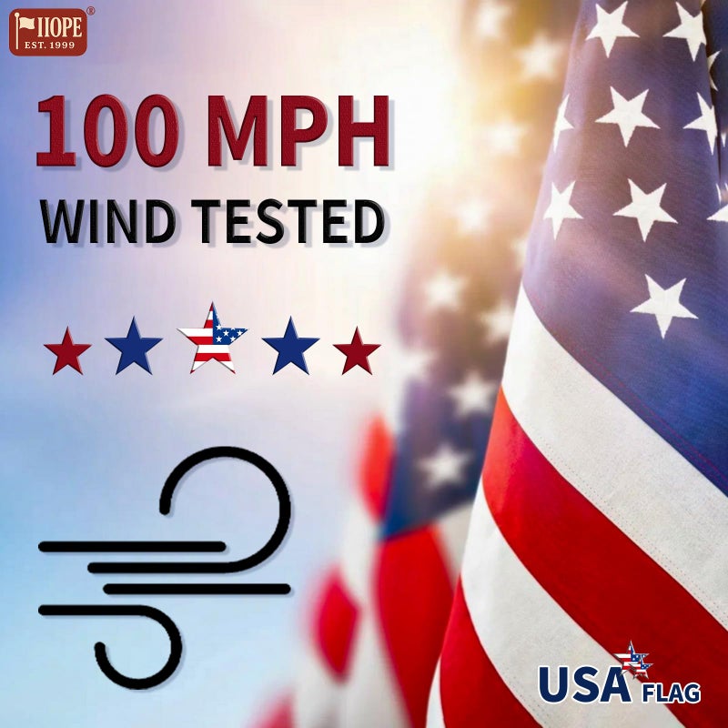 IIOPE 20FT Heavy Duty Flag Pole â€“ Tapered Design,2.4" Bottom Tube,100MPH Wind-Tested,Aluminum Residential Flagpole Kit with USA Flag & Complete Hardware | Great for Patriotic Displays & Gift Giving - Image 5