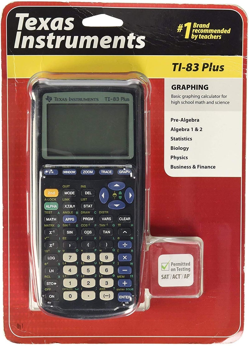 Texas Instruments TI-83 Plus Graphing Calculator (Renewed) - Image 1