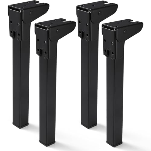 O.HSNYIU 4 Pcs Self Locking Folding Table Legs, 6", 8", 10", 12" Foldable Table Legs for Camping Tables Furniture DIY (11.8 inches / 30 cm) - Image 1