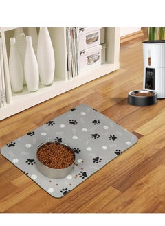 Dog Food Mat Absorbent Dog Mat for Food and Water No Stains Easy Clean Dog Water Dispenser Mat Easy to Clean Pet Feeding Mat for Cat Dog for Messy Drinkers Pet Accessories Supplies