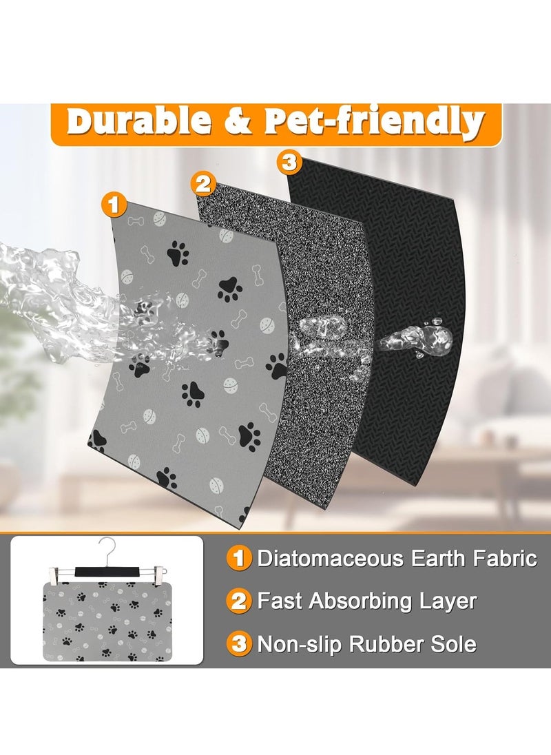 Generic - Dog Food Mat Absorbent Dog Mat for Food and Water No Stains Easy Clean Dog Water Dispenser Mat Easy to Clean Pet Feeding Mat for Cat Dog for Messy Drinkers Pet Accessories Supplies - Image 1