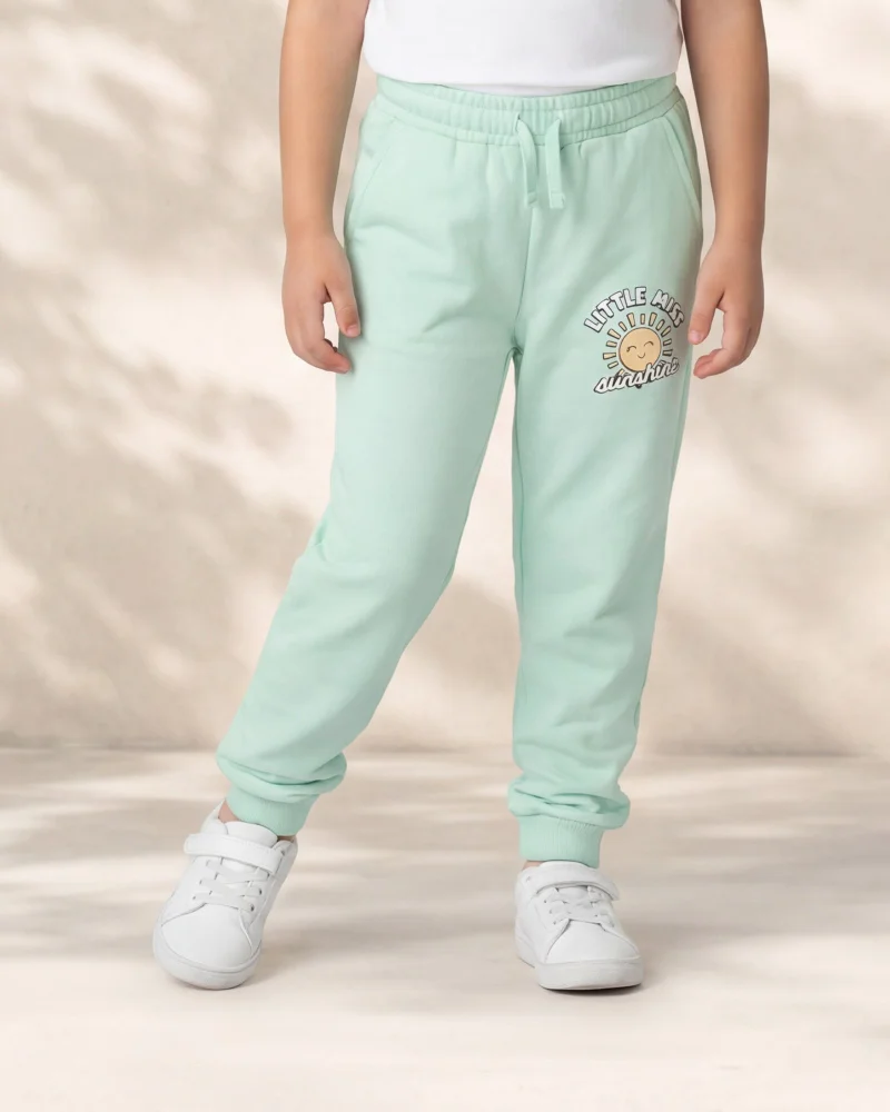 Redtag Girls Green Jogger Track Pants