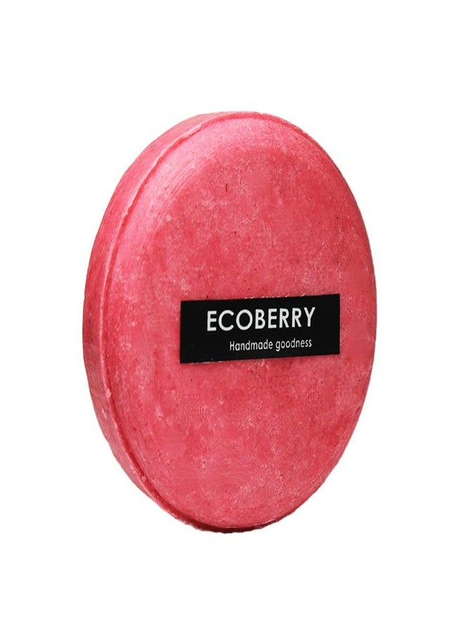 EcoBerry Sheabiscus Organic Shampoo Bar with Natural Shea Butter & Hibiscus For Frizzy Hair & Dry Scalp, Conditions & Strengthen Hair Root, Organic Ingredients, Chemical Free, Vegan 70g - Image 1