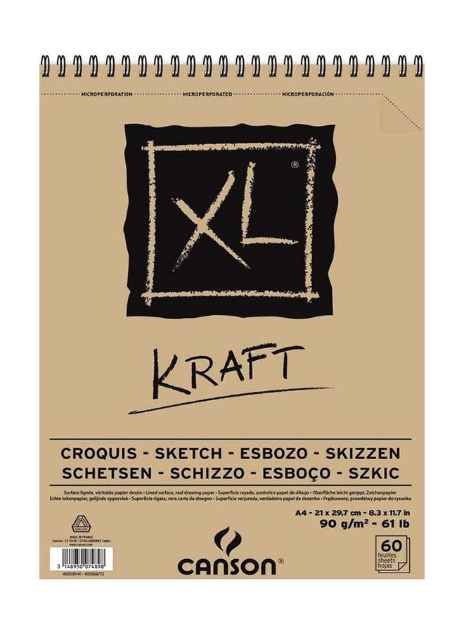 CANSON Art Book XL Kraft-A5-90G - Image 1