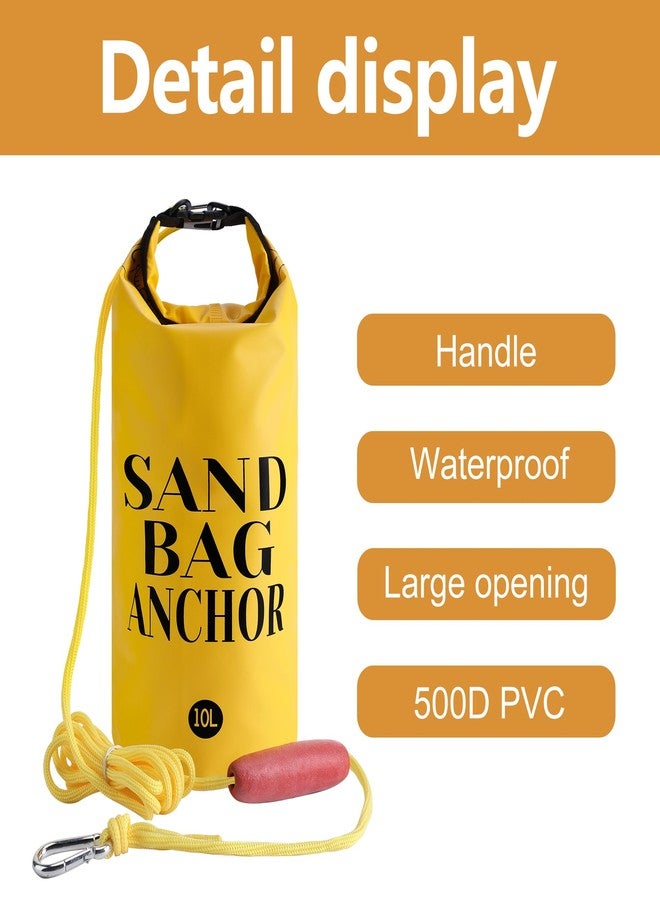 RunNico 10L 500D Sand Anchor for Small Boats,2 in 1 PWC Jet Ski Anchor Kit with Adjustable Buoy,Waterproof Dry Bag for Jet Ski, Kayak, Boat, Watercraft and Canoe - Image 3