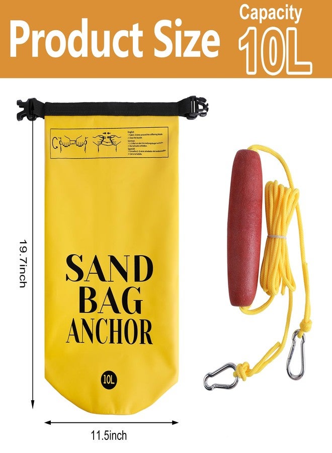 RunNico 10L 500D Sand Anchor for Small Boats,2 in 1 PWC Jet Ski Anchor Kit with Adjustable Buoy,Waterproof Dry Bag for Jet Ski, Kayak, Boat, Watercraft and Canoe - Image 2