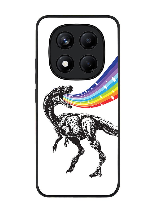 Stylizedd For Xiaomi Redmi Note 14 Pro 4G 4G Case,Slim fit Camera Protection, Shockproof Thin Phone cover  - Rainbow Dino - Image 1