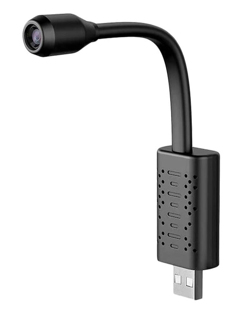USB Camera Portable Wifi Camera Mini Wireless USB IP Camera Flexible 360 Degree Video Motion Detection Camera (Black) Electronics Small Wireless Camera - Image 1