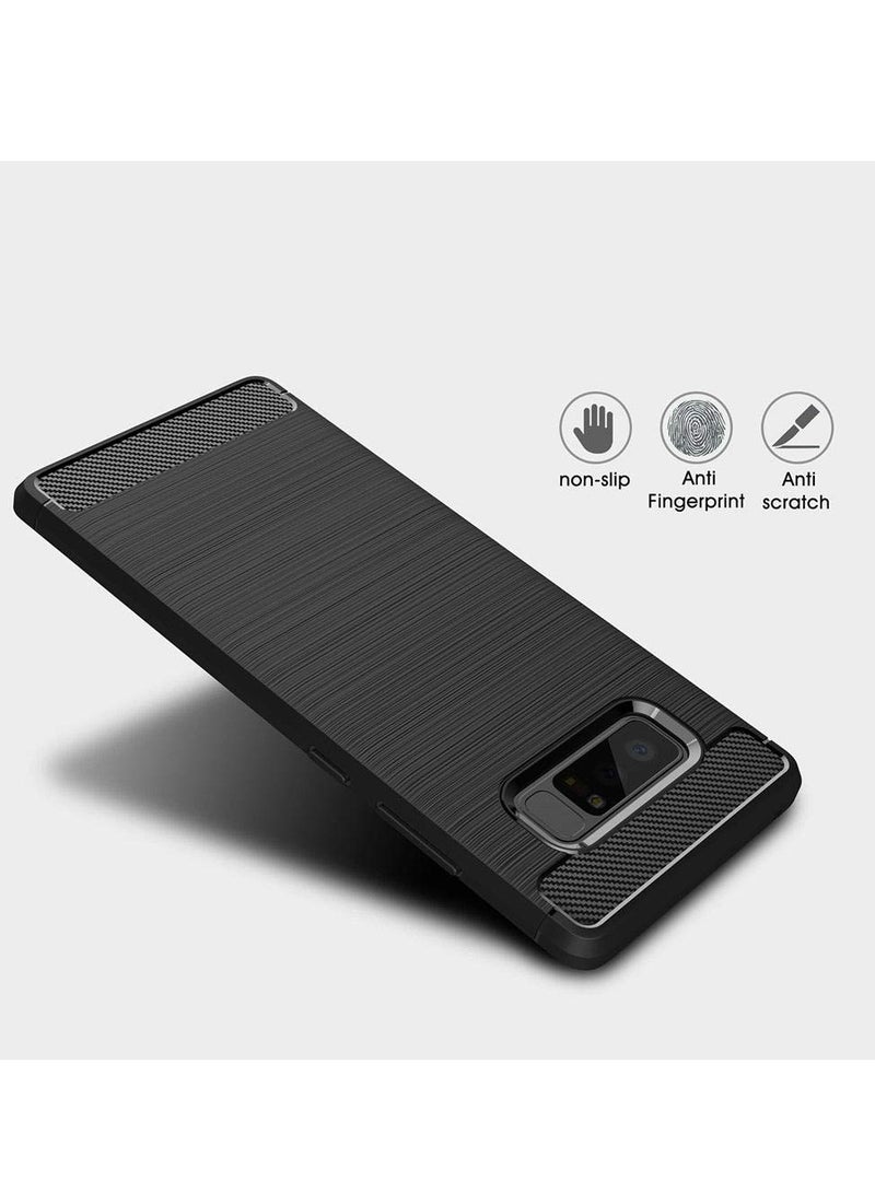 KEYSION Samsung Galaxy Note 8 Case Flexible Tpu Black - Image 4