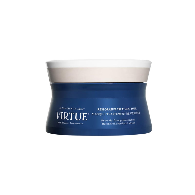 VIRTUE Restorative Hair Mask Treatment for Damaged Hair with Keratin and Baobab Seed Oil, Safe for All Hair Types, Color Safe - Image 1
