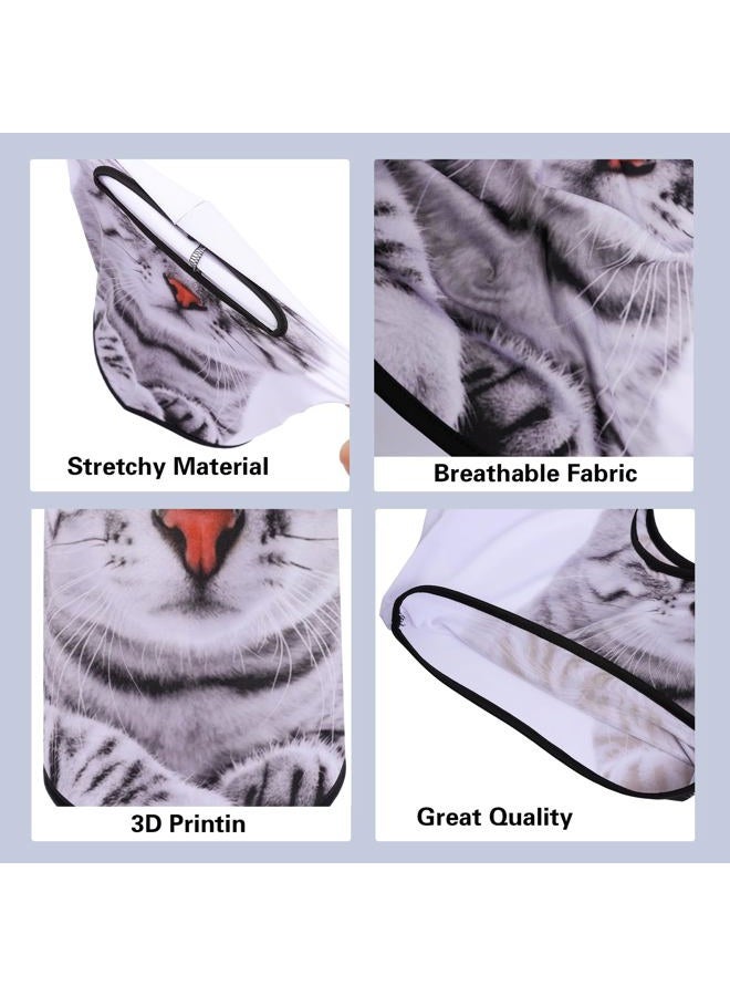 Cutewing Balaclava Mask 3D Print Full Face Mask Cooling Neck Gaiter Sun Protection Face Cover Mask Windproof Ski Mask, Cat, L/One size - Image 4