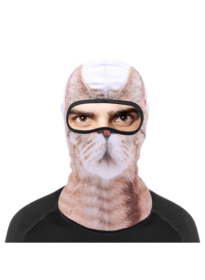 Cutewing Balaclava Mask 3D Print Full Face Mask Cooling Neck Gaiter Sun Protection Face Cover Mask Windproof Ski Mask, Cat, L/One size - Image 2
