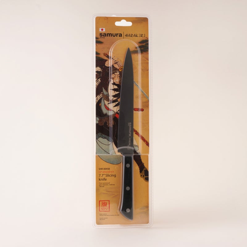 Samura stainless steel slicing knife 7.7inch/196mm, black - Image 3