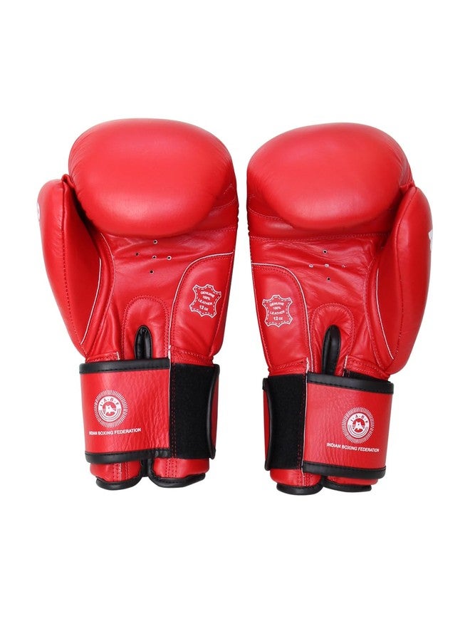 Invincible Agni 2.0 Amateur Competition Leather Boxing Gloves for Men & Women, Punching Gloves for Kick Boxing, MMA Red Color 12 Oz - Image 3