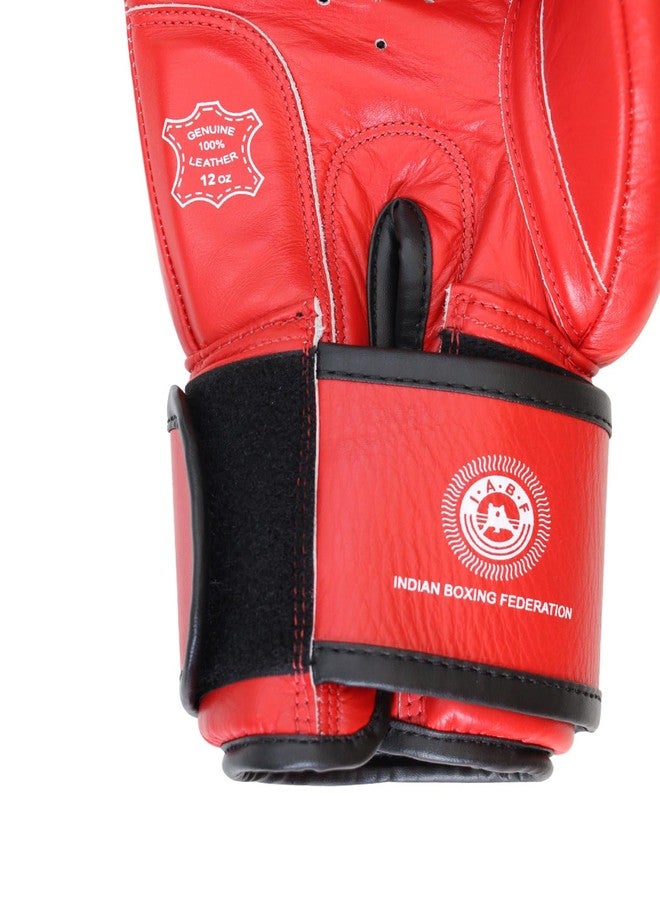 Invincible Agni 2.0 Amateur Competition Leather Boxing Gloves for Men & Women, Punching Gloves for Kick Boxing, MMA Red Color 12 Oz - Image 5