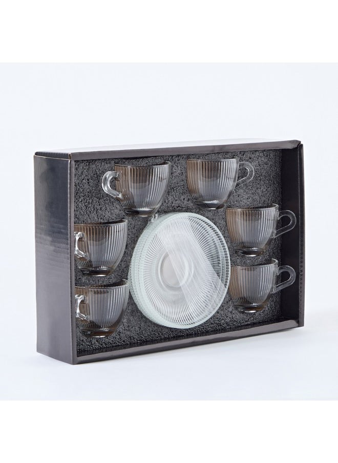 Home Box Ribbed 12-Pice Espresso Cup Set 80 ml  - Image 5