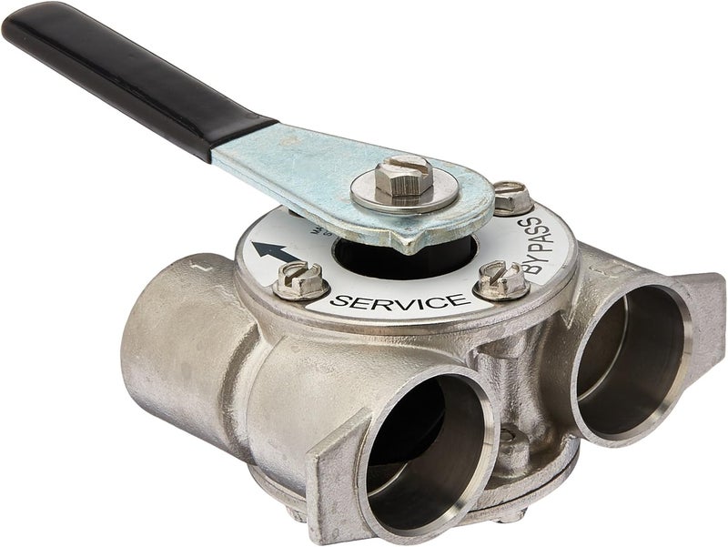 AFWFilters 3/4" Stainless Steel Bypass Valve for Fleck 5600 and 9000 Series - Image 1
