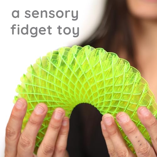 Morf Fidget Sensory Spring Green 3D Slug Spring Toy for Kids Teens and Adults Stretchy Quiet Stress and Anxiety Relief Focus for Play School Work Gifts Great for Classroom Office - Image 5