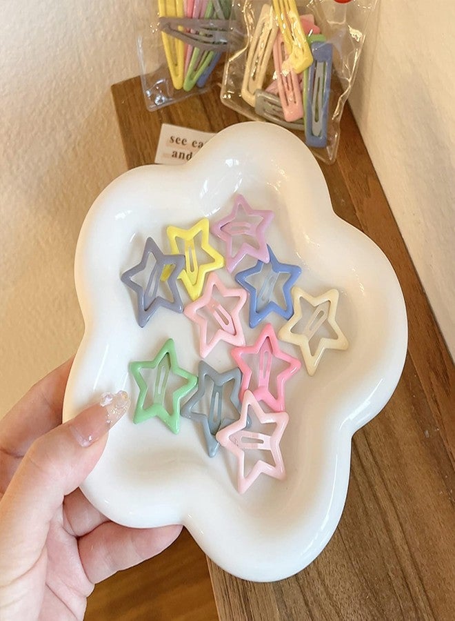 MYYNTI Star Hair Clip 10Pcs Mini Snap HairClips StarClips Cute Hair Accessories Non-slip Metal Snap Barrettes StarShape Hair Pin for Baby Toddler Girls Kids Women Hair Styling Accessories (MULTI) (black) - Image 4