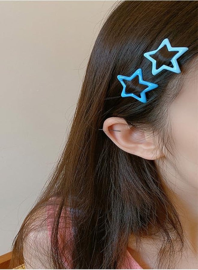 MYYNTI Star Hair Clip 10Pcs Mini Snap HairClips StarClips Cute Hair Accessories Non-slip Metal Snap Barrettes StarShape Hair Pin for Baby Toddler Girls Kids Women Hair Styling Accessories (MULTI) (black) - Image 3