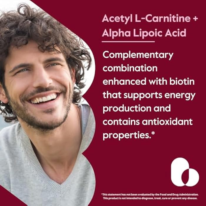 BESTVITE Acetyl L-Carnitine 500mg & Alpha Lipoic Acid 200mg per Capsule with Biotin (120 Vegetarian Capsules) - No Stearates - Vegan - Non GMO - Gluten Free - Image 2