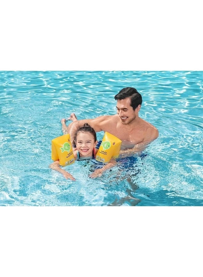 Bestway Swim Safe ABC Wondersplash Armbands L XL 30 cm x 15 cm - Safe Inflatable Arm Floats for Kids - Image 3