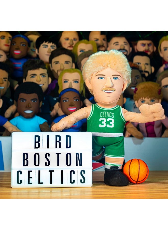 Bleacher Creatures - Boston Celtics Larry Bird 10" Plush Figure - A Legend For Play Or Display - Image 1