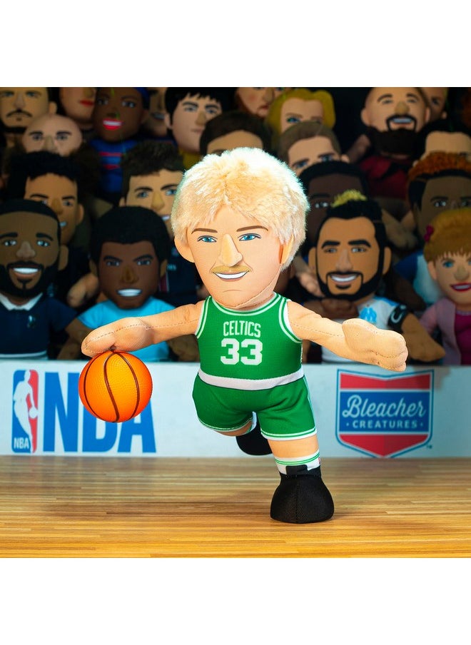Bleacher Creatures - Boston Celtics Larry Bird 10" Plush Figure - A Legend For Play Or Display - Image 1