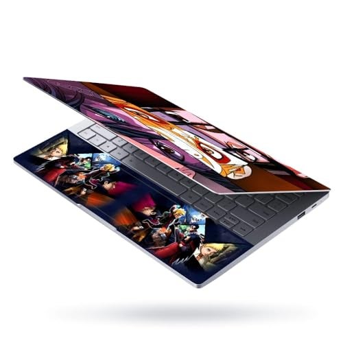 Finearts Full Body Laptop Skin Upto 15.6 inch Sticker Compatible for Dell/HP/Lenovo/Acer/Sony All Laptop Size Upto 14 to 15.6 Inch - Anime Triangle Eye Design - Image 2