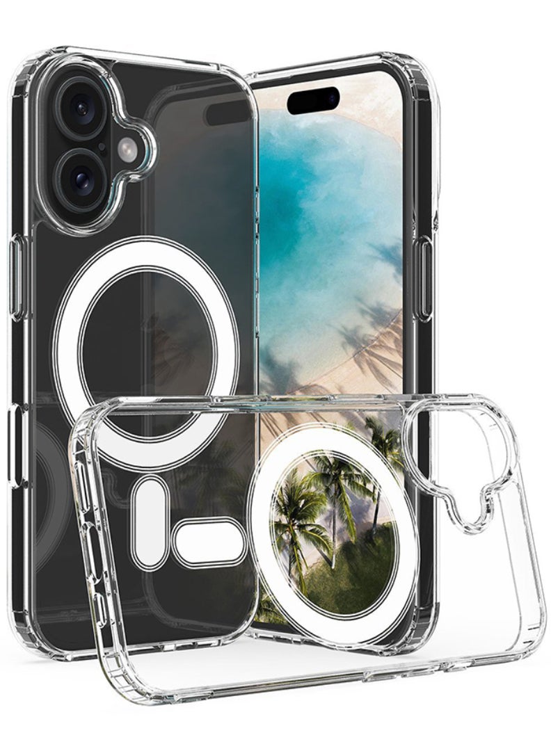 Theodor iPhone 16 Plus Case Mag Safe - N52 Magnet, Ultra-Thin, Drop Protection, Screen & Lens Protection, Crystal Clear Only iPhone 16 Plus Cover - Image 1