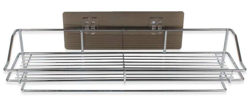 Mezzotek Stainless Steel 1 Layer Kitchen Bathroom Shelves with Napkin Holder 402 X 115 X 15 cm Silver - Image 4