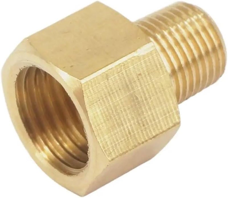 براس 1 8 NPT ذكر إلى 1 4 BSPP أنثى تركيب أنبوب محول لقياس الضغط - Image 1