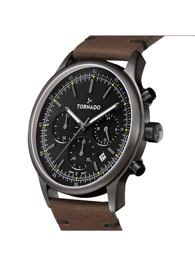 تورنيدو ساعة رجالية جلدية متعددة الوظائف ٤٢.٤ مم - Image 5