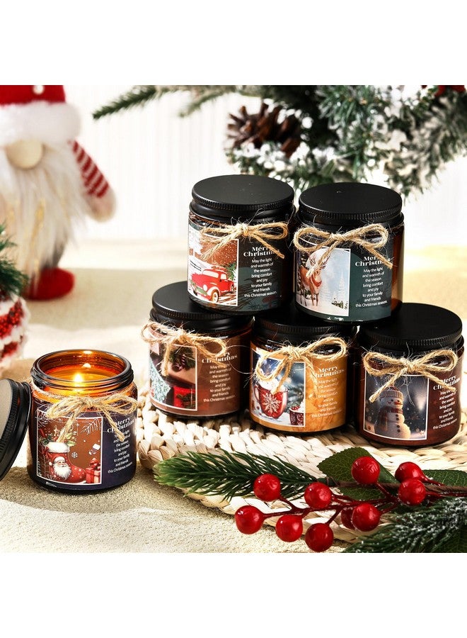 Mtlee MTLEE 12 Pcs Christmas Candles Jars Scented Candle Christmas Gifts for Women Christmas Tree Aromatherapy Candles for Home Xmas Birthday Gifts Yoga (Retro Style)  - Image 4