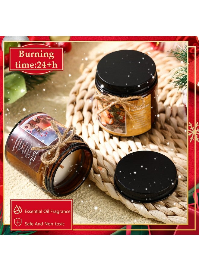 Mtlee MTLEE 12 Pcs Christmas Candles Jars Scented Candle Christmas Gifts for Women Christmas Tree Aromatherapy Candles for Home Xmas Birthday Gifts Yoga (Retro Style)  - Image 2