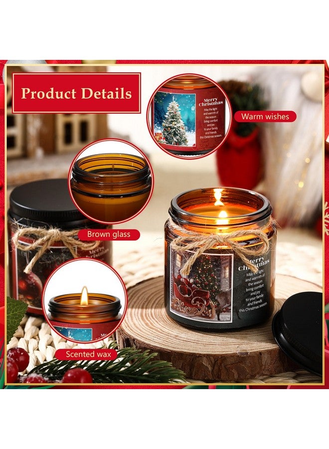 Mtlee MTLEE 12 Pcs Christmas Candles Jars Scented Candle Christmas Gifts for Women Christmas Tree Aromatherapy Candles for Home Xmas Birthday Gifts Yoga (Retro Style)  - Image 3