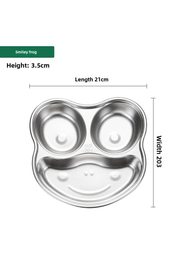 304 Stainless Steel Dielectric Plate Fast Food Plate Kindergarten School Dining Plate Children's Tableware Baby Plate