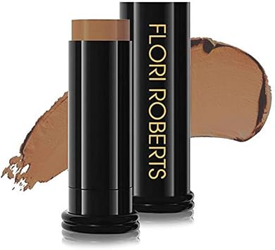 Flori Roberts Base Strokes Crme Foundation Stick by Flori Roberts Full Coverage for Women of Color or Deeper Skin Tones Long Lasting Makeup Natural Finish Complexion Concealer Corrector - Image 1