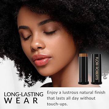 Flori Roberts Base Strokes Crme Foundation Stick by Flori Roberts Full Coverage for Women of Color or Deeper Skin Tones Long Lasting Makeup Natural Finish Complexion Concealer Corrector - Image 4