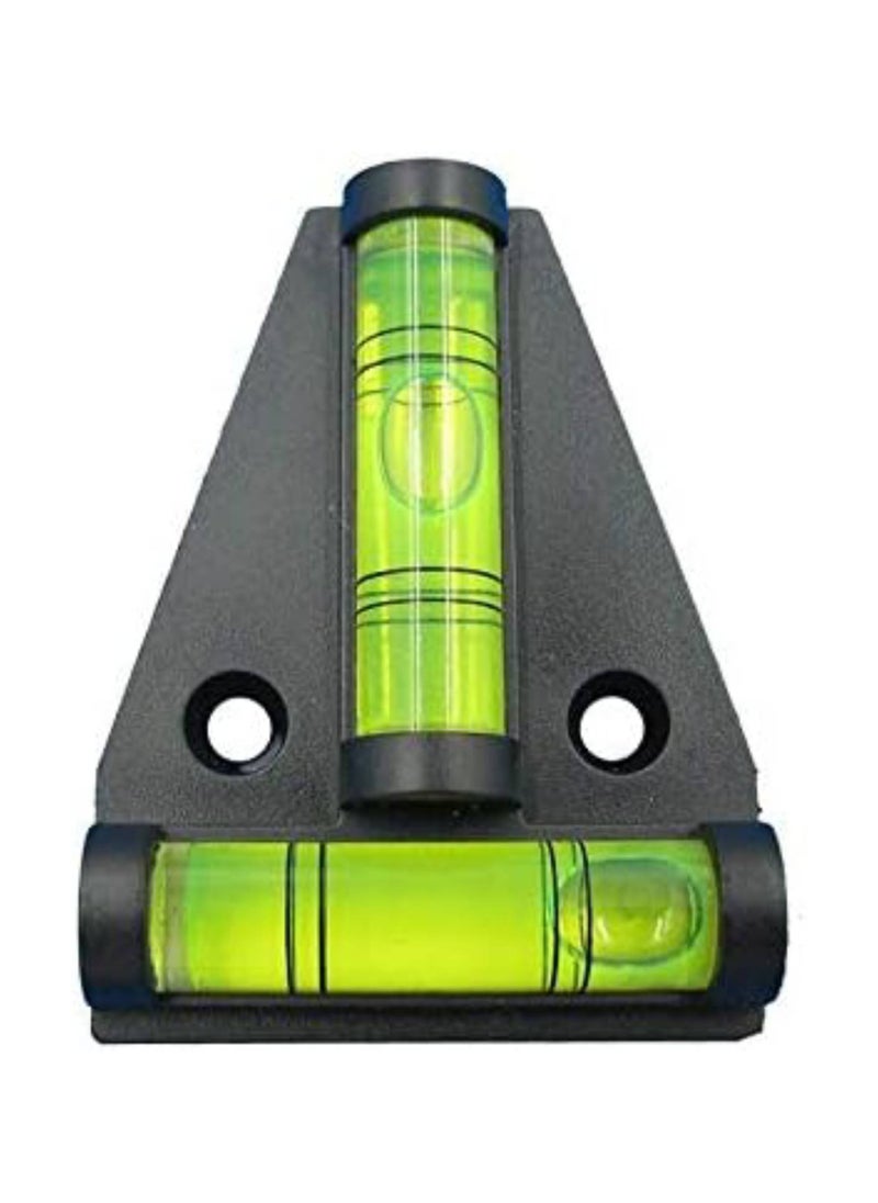 SOLDOUT Spirit Level Bubble Level Multipurpose 2 Way Spirit Level T Shape For Adjusting Angle Level Measuring Instrument (Black)  - Image 1