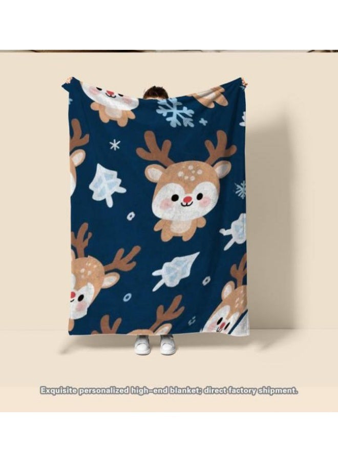 general Baby and children's cartoon flannel thin blanket (warm and comfortable, suitable for sleep, game use) 70cm*100cm - Image 2