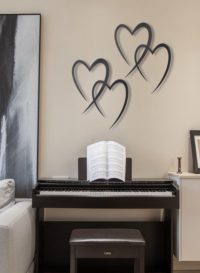 OYEFLY Infinity Heart Metal Wall Decor,Infinity Heart Wall Decor for Room Living,Wedding Decor (Black, style3 11.4 x 10.7in) - Image 5